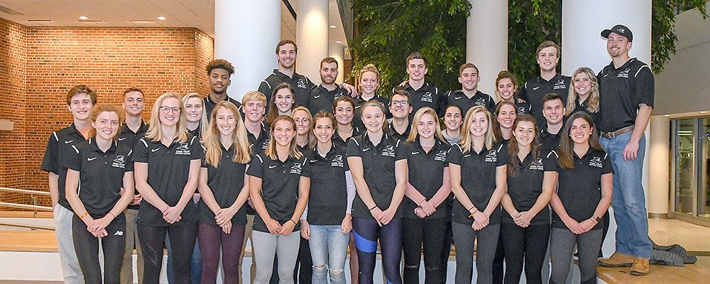 Members of the 2017-18 Student-Athlete Advisory Committee